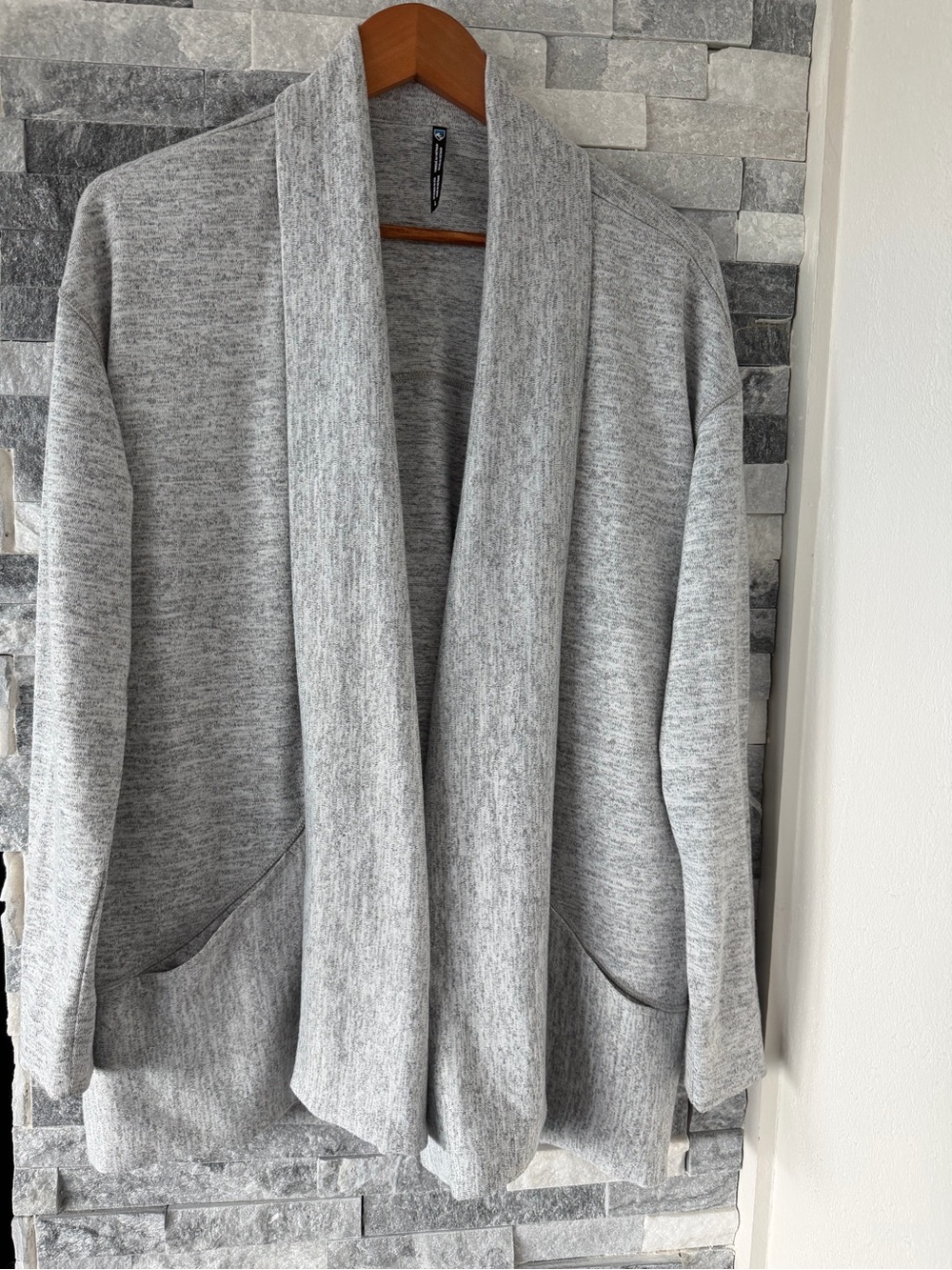 Women’s KUHL Lea Wrap Cardigan Sweater Heathered Grey-Large